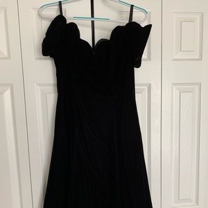 Black velvet formal dress, size 14 (runs small)